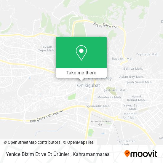 Yenice Bizim Et ve Et Ürünleri map