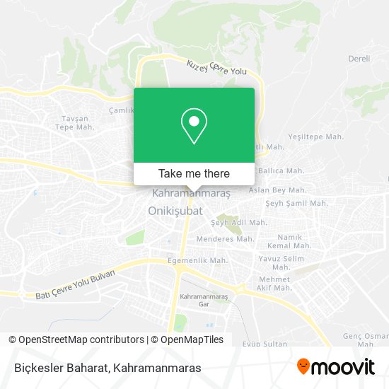 Biçkesler Baharat map