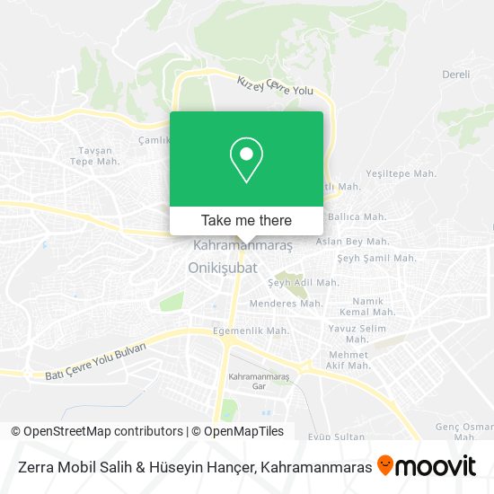 Zerra Mobil Salih & Hüseyin Hançer map