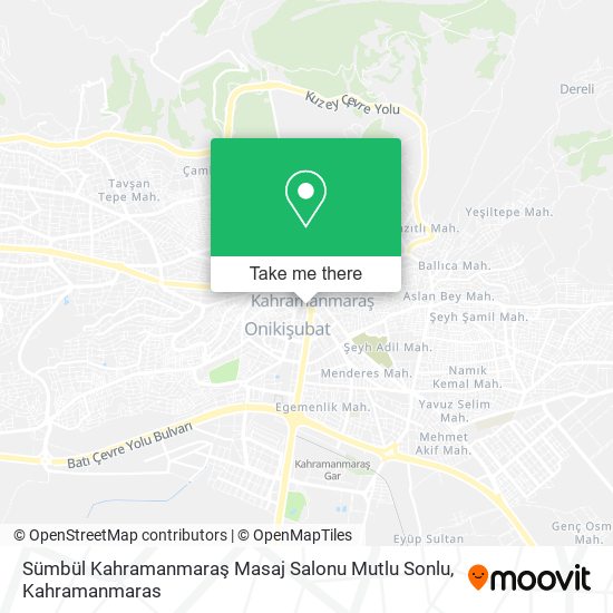 Sümbül Kahramanmaraş Masaj Salonu Mutlu Sonlu map