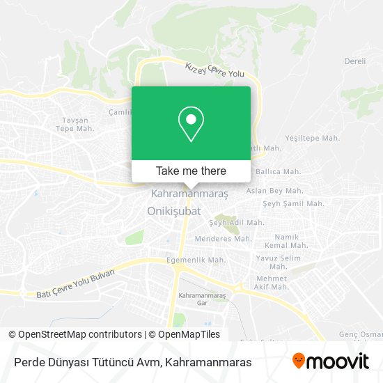 Perde Dünyası Tütüncü Avm map