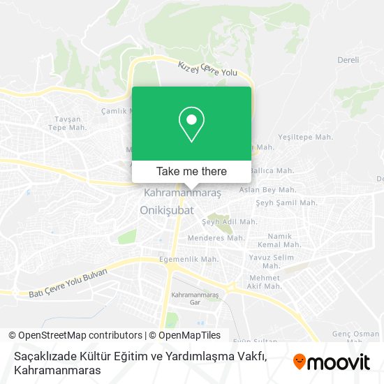 Saçaklızade Kültür Eğitim ve Yardımlaşma Vakfı map