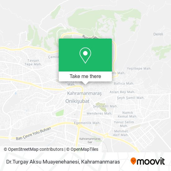 Dr.Turgay Aksu Muayenehanesi map