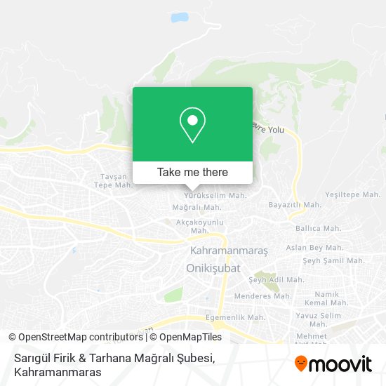Sarıgül Firik & Tarhana Mağralı Şubesi map