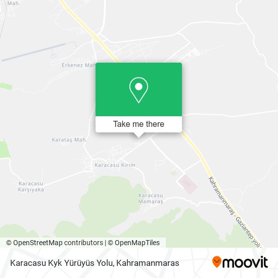 Karacasu Kyk Yürüyüs Yolu map