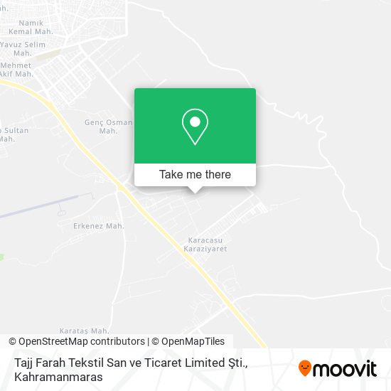Tajj Farah Tekstil San ve Ticaret Limited Şti. map