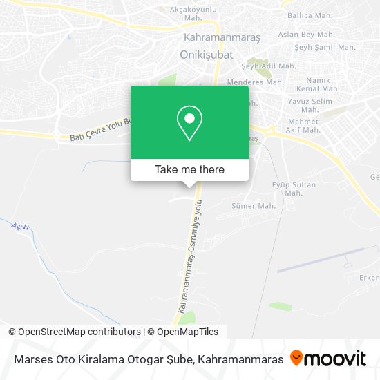 Marses Oto Kiralama Otogar Şube map