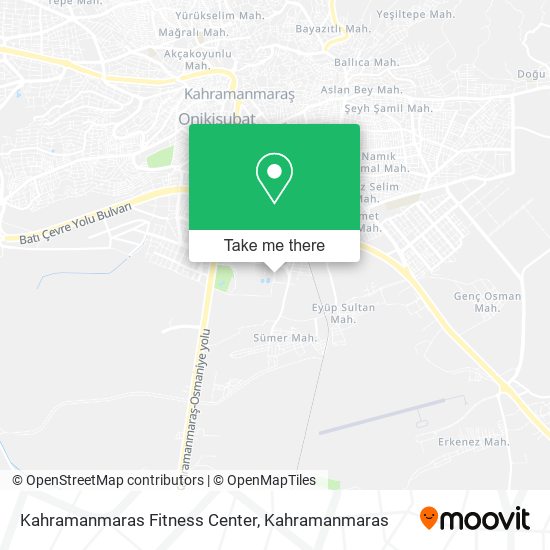 Kahramanmaras Fitness Center map
