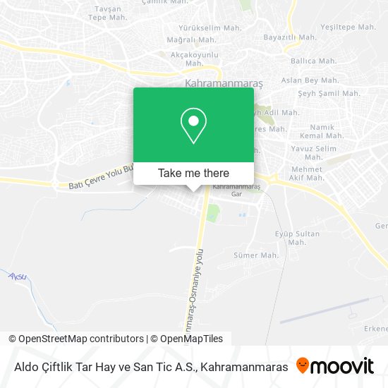Aldo Çiftlik Tar Hay ve San Tic A.S. map