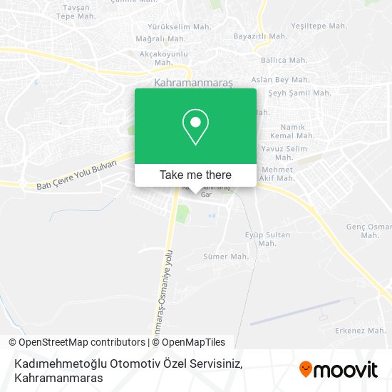 Kadımehmetoğlu Otomotiv Özel Servisiniz map
