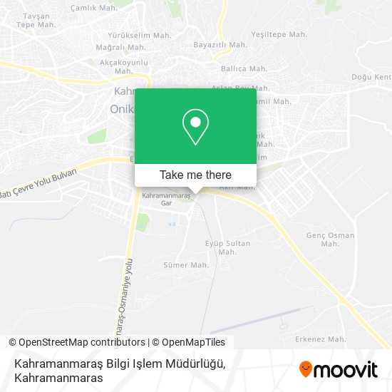 Kahramanmaraş Bilgi Işlem Müdürlüğü map