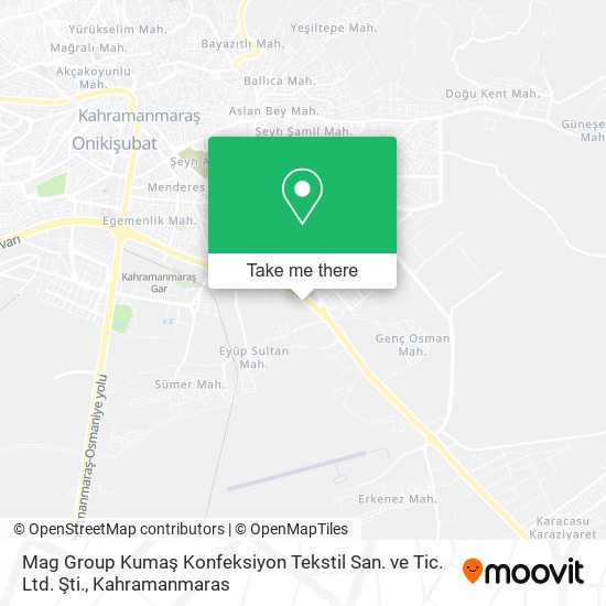 Mag Group Kumaş Konfeksiyon Tekstil San. ve Tic. Ltd. Şti. map