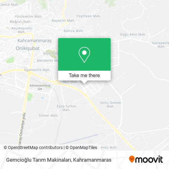 Gemcioğlu Tarım Makinaları map