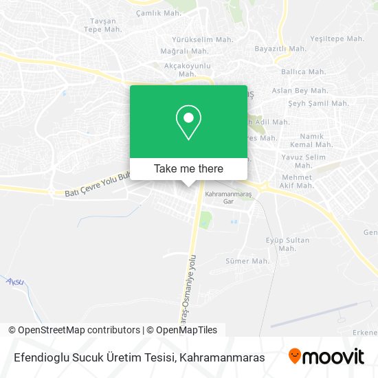 Efendioglu Sucuk Üretim Tesisi map