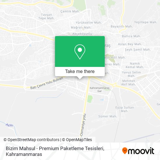 Bizim Mahsul - Premium Paketleme Tesisleri map