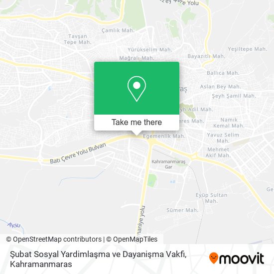 Şubat Sosyal Yardimlaşma ve Dayanişma Vakfi map