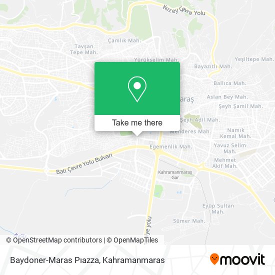 Baydoner-Maras Pıazza map