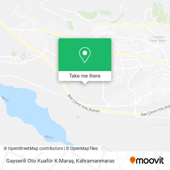 Gayserili Oto Kuaför K.Maraş map