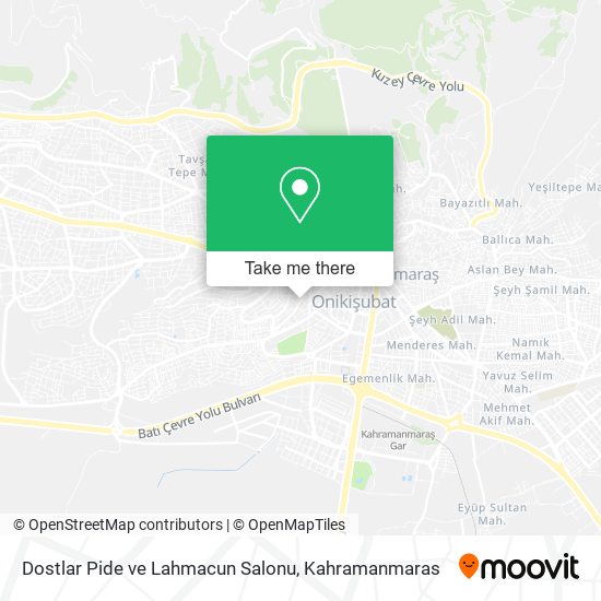 Dostlar Pide ve Lahmacun Salonu map