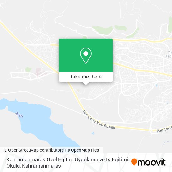 Kahramanmaraş Özel Eğitim Uygulama ve Iş Eğitimi Okulu map