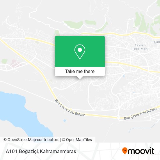 A101 Boğaziçi map
