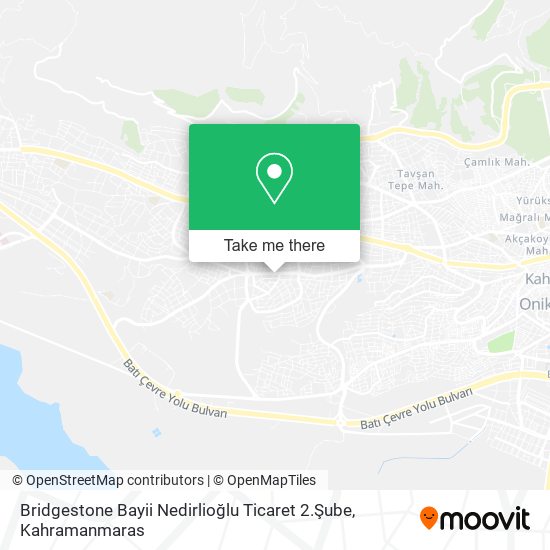 Bridgestone Bayii Nedirlioğlu Ticaret 2.Şube map