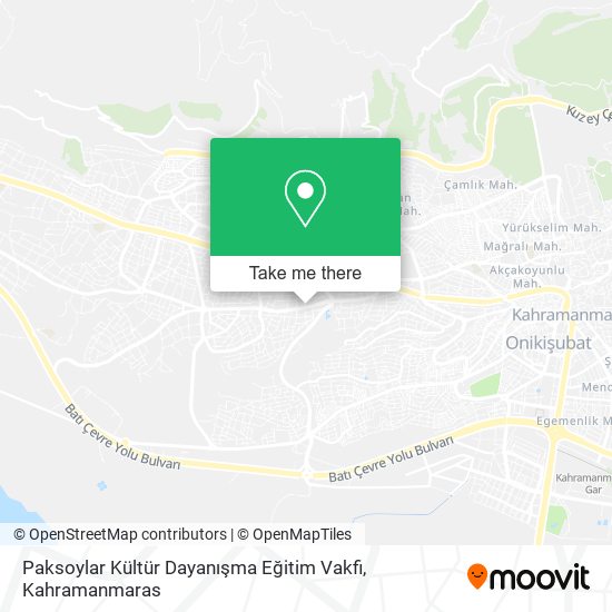 Paksoylar Kültür Dayanışma Eğitim Vakfi map