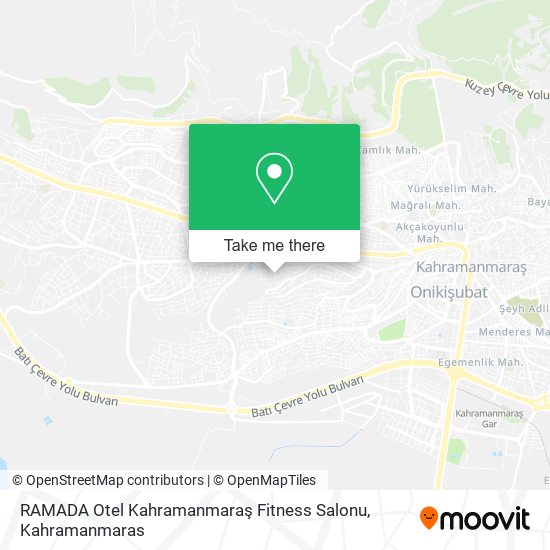 RAMADA Otel Kahramanmaraş Fitness Salonu map