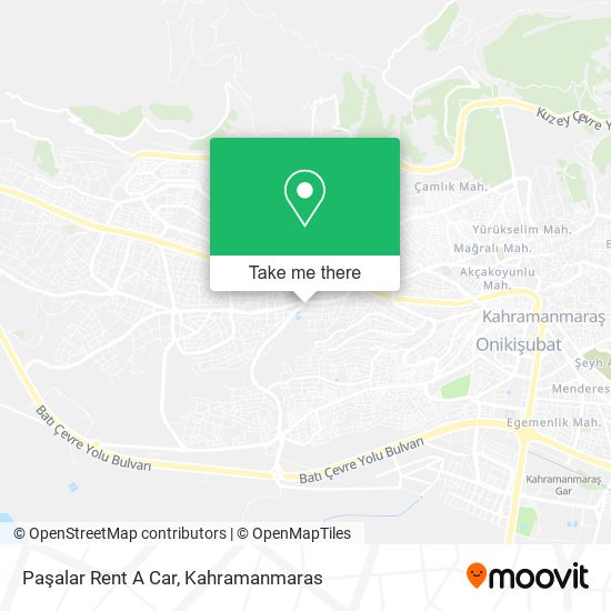 Paşalar Rent A Car map