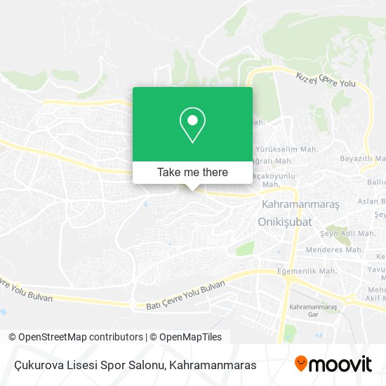 Çukurova Lisesi Spor Salonu map