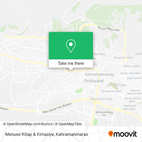 Menuse Kitap & Kirtasiye map