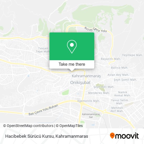 Hacibebek Sürücü Kursu map