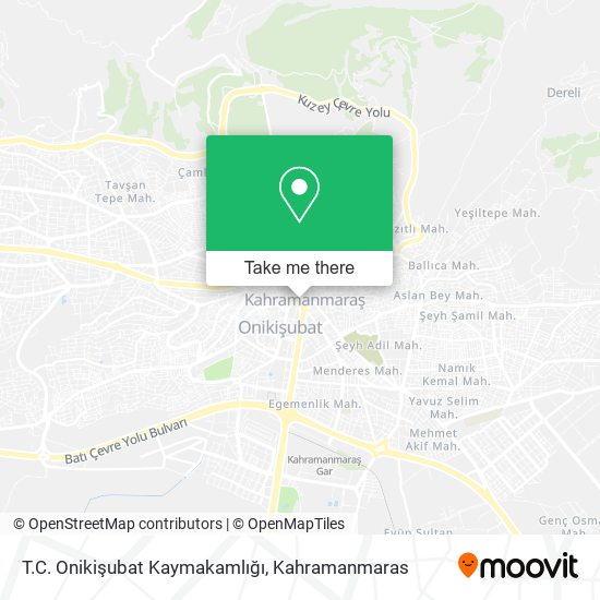 T.C. Onikişubat Kaymakamlığı map