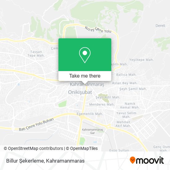 Billur Şekerleme map