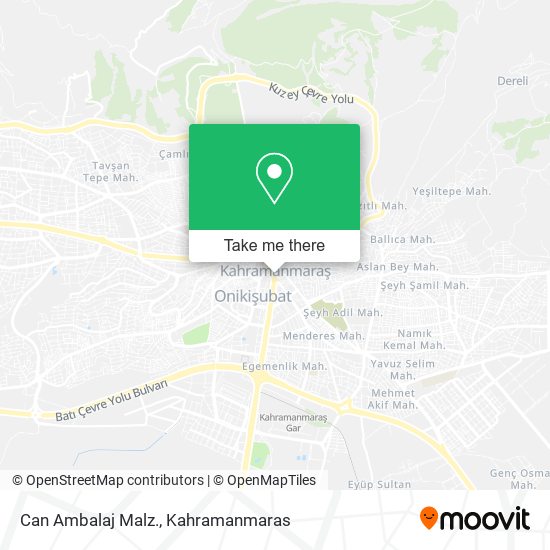 Can Ambalaj Malz. map