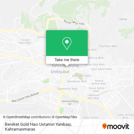 Bereket Gold Hacı Ustamın Yanıbaşı map