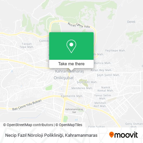 Necip Fazıl Nöroloji Polikliniği map