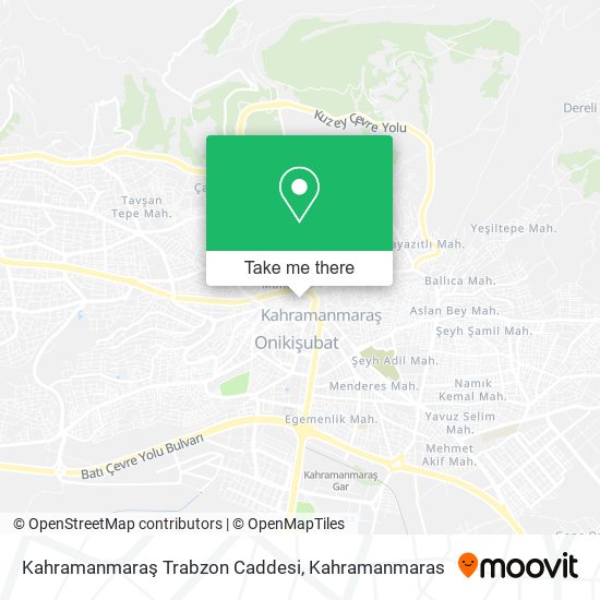 Kahramanmaraş Trabzon Caddesi map