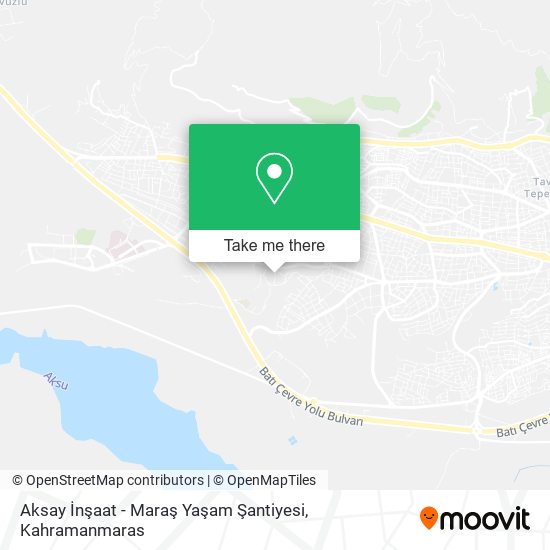 Aksay İnşaat - Maraş Yaşam Şantiyesi map