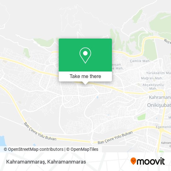 Kahramanmaraş map