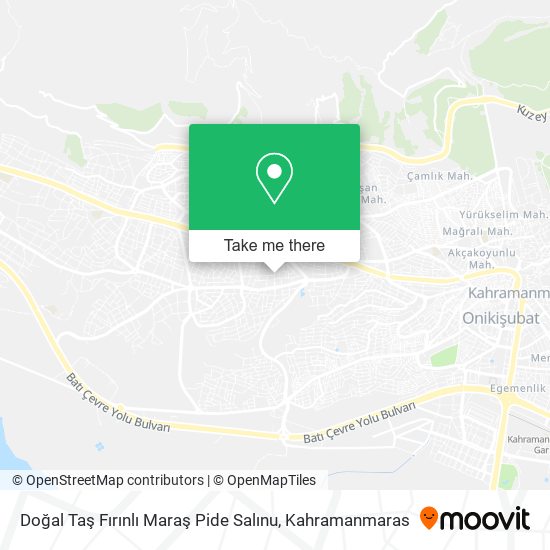 Doğal Taş Fırınlı Maraş Pide Salınu map