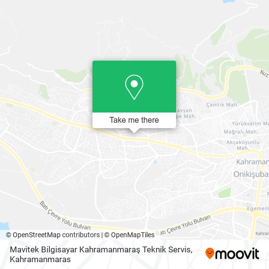 Mavitek Bilgisayar Kahramanmaraş Teknik Servis map