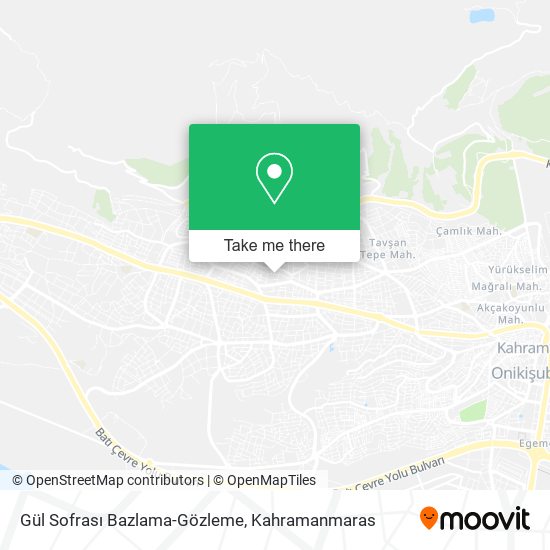 Gül Sofrası Bazlama-Gözleme map