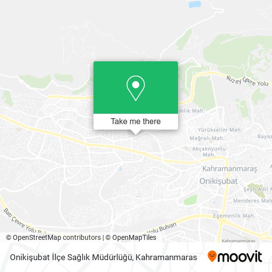 Onikişubat İlçe Sağlık Müdürlüğü map