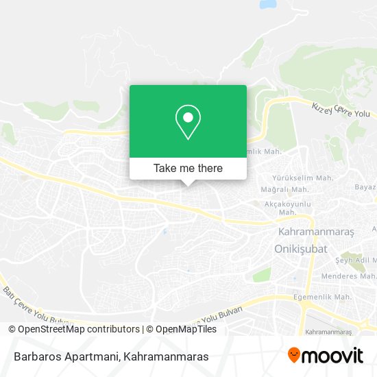 Barbaros Apartmani map