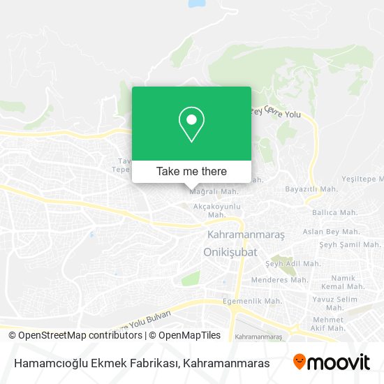 Hamamcıoğlu Ekmek Fabrikası map