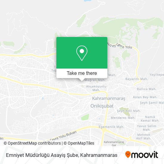 Emniyet Müdürlüğü Asayiş Şube map