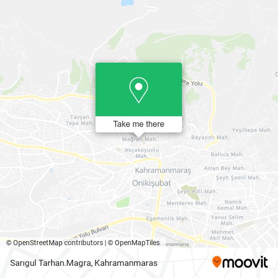 Sarıgul Tarhan.Magra map