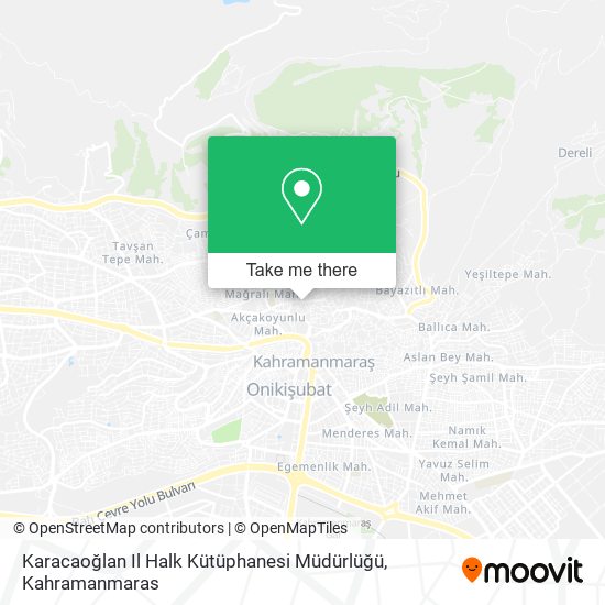 Karacaoğlan Il Halk Kütüphanesi Müdürlüğü map