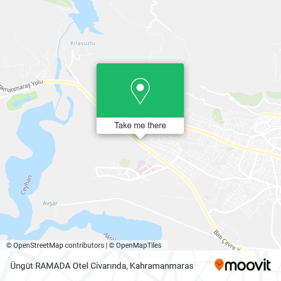 Üngüt RAMADA Otel Civarında map